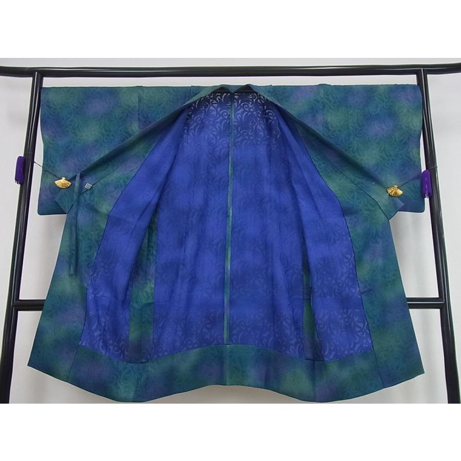 平和屋本店□極上 道中着 ロング丈 スリーシーズン 春夏秋 塵除け 唐草  