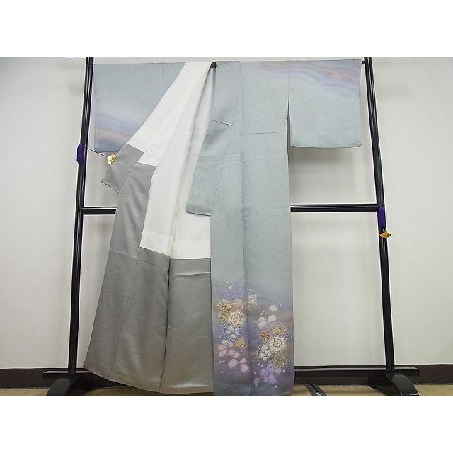 平和屋本店□極上 二代目 久保田一竹 幻の辻が花 訪問着 金通し地 反端 