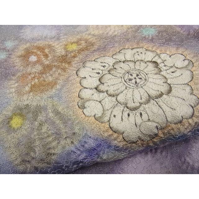 平和屋本店□極上 久保田一竹 幻の辻が花 太鼓柄袋帯 一竹 