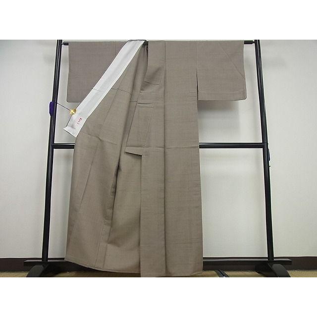 平和屋1■極上　紬　単衣　生壁色　逸品4s350｜peace-heiwa2019｜03