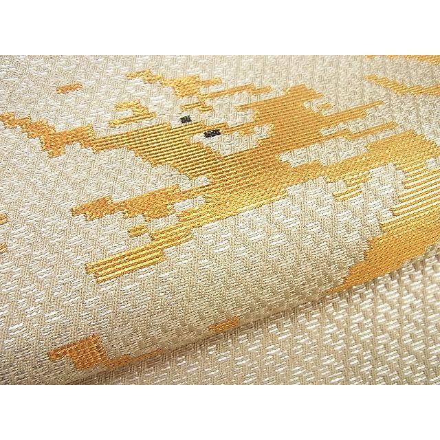 平和屋本店□最高級 龍村平蔵製 狩場龍文錦 本袋帯 金銀糸 逸品4s367  