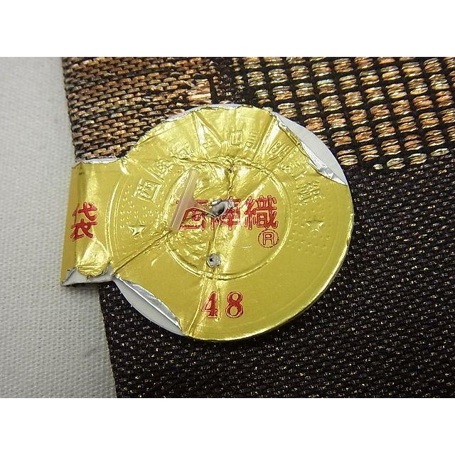 平和屋本店□極上 1854年創業 帯屋捨松 六通柄袋帯 ローマ装飾紋 金糸  