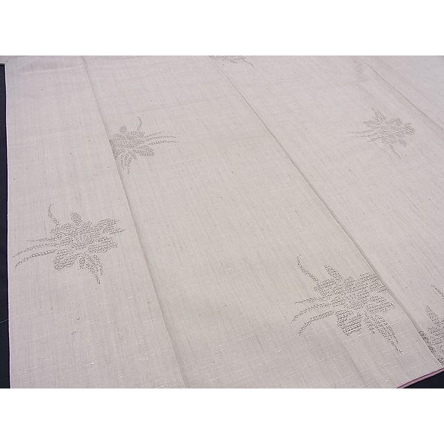 平和屋着物○結城紬 奥順 はたおり娘 100亀甲 枝桜文 さが美扱い 正絹