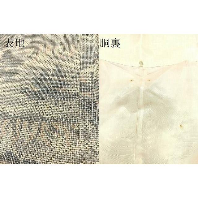 平和屋着物□本場大島紬 白大島 7マルキ 樹林文 逸品 BAAI4698yc 