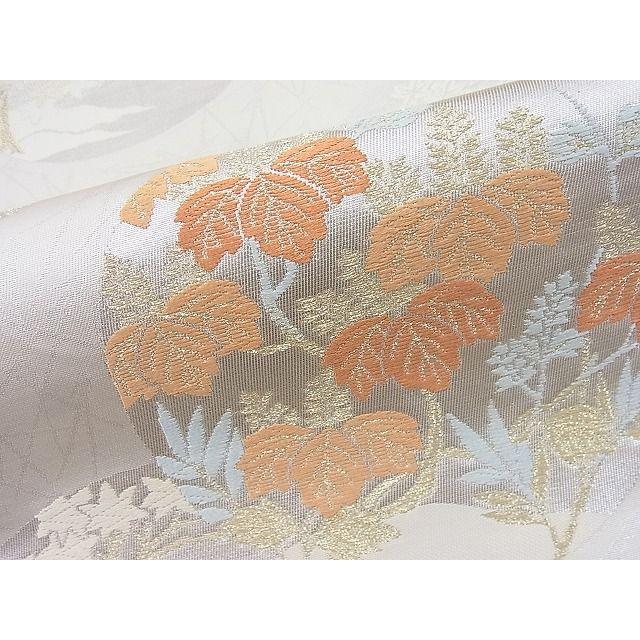 平和屋着物◎六通柄袋帯 唐織 春秋花丸文 金銀糸 逸品 BAAJ5463ns  