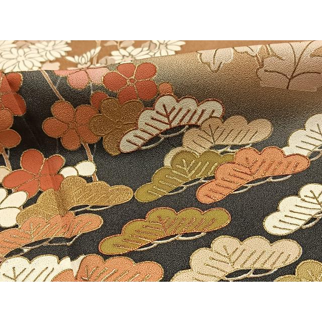 平和屋着物□訪問着 駒刺繍 春秋文 松竹梅 暈し染め 金彩 高島屋扱い  