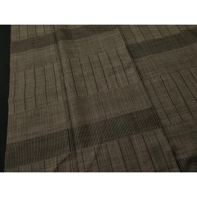 平和屋着物□本場大島紬 7マルキ 泥染め 変わり縞 正絹 逸品  