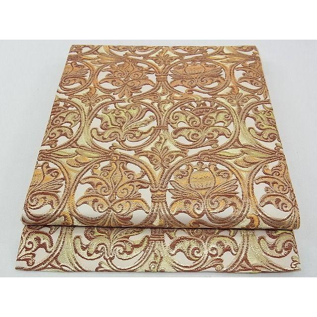 平和屋本店□極上 龍村美術織物 たつむら 六通柄 本袋帯 西欧唐花文  