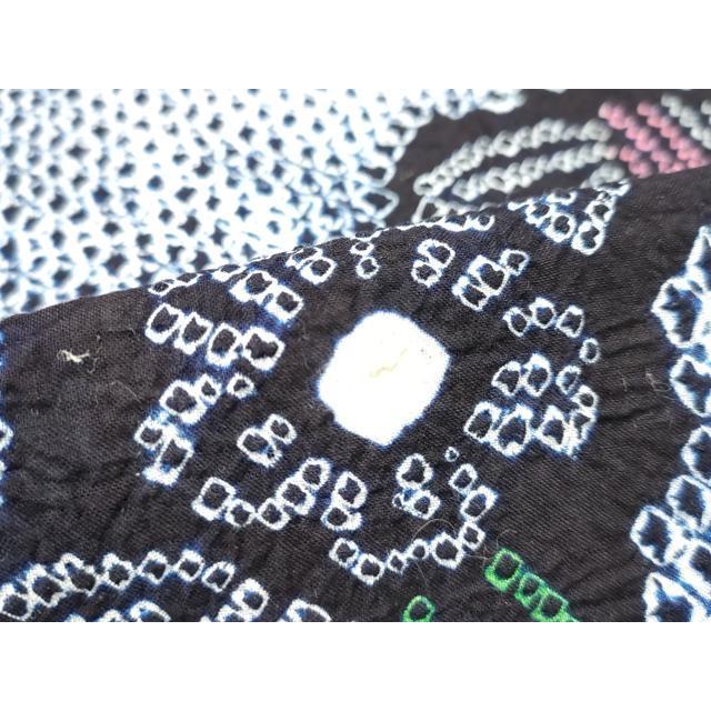 eふれんず◆有松鳴海絞り　夏物　浴衣　草花文　綿◆am1056 平和屋着物∴夏物 浴衣 有松鳴海絞り 草花文 綿 逸品 DAAV0110cd