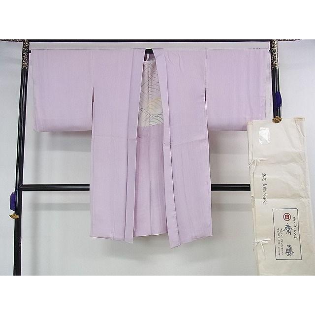 平和屋本店□極上 夏真綿紬 長羽織 スリーシーズン 春夏秋 塵除け 市松  