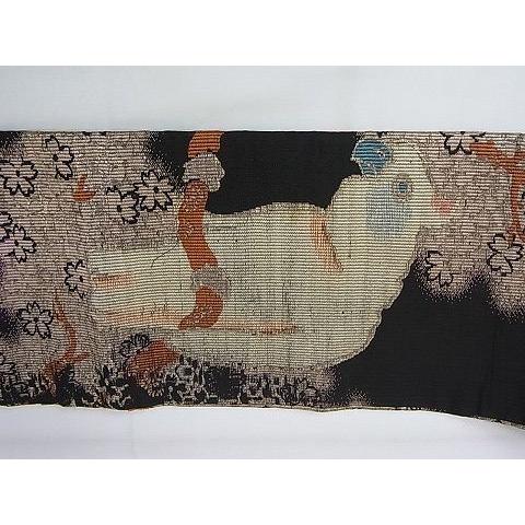 平和屋2□極上 アンティーク 大正ロマン 九寸名古屋帯 引き抜き帯  