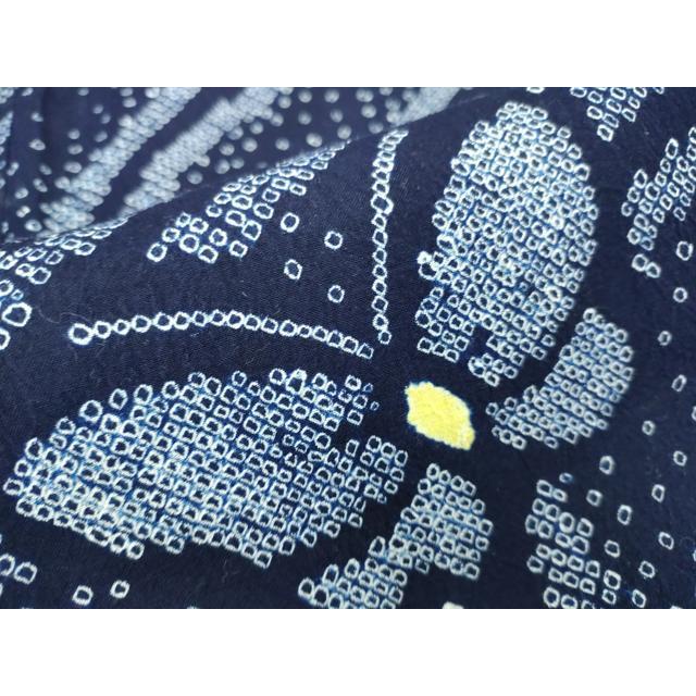平和屋本店□極上 夏物 浴衣 有松鳴海絞り 舞蝶文 綿 逸品  