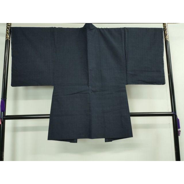 平和屋本店■極上　男性　綿薩摩　東郷織物謹製　手織　實篤　永江明夫(正藍染)　アンサンブル　逸品　未使用　DZAA2197kh4 【茶】