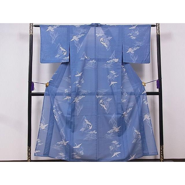 平和屋着物□夏物 小紋 絽 飛鶴文 洗える着物 fb7604 : 平和屋 - 通販  