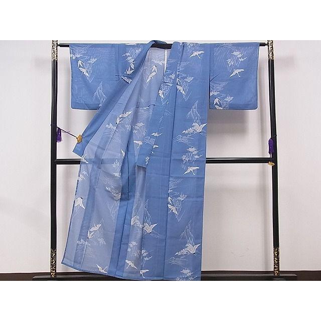 平和屋着物□夏物 小紋 絽 飛鶴文 洗える着物 fb7604 : 平和屋 - 通販  