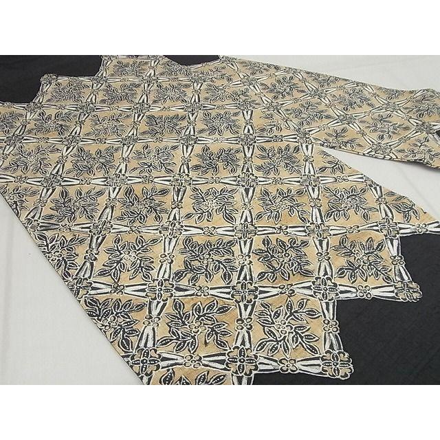 平和屋本店□極上 青山八木 九寸名古屋帯 紬地 バティック 花菱 たとう  