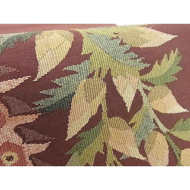 平和屋本店□極上 手織綴れ 山鹿清華 太鼓柄袋帯 孔雀 金銀糸 正絹  