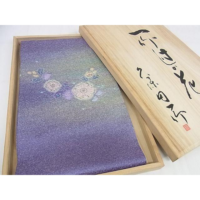 平和屋本店□極上 久保田一竹 幻の辻が花 太鼓柄袋帯 絞り 暈し染め 金 