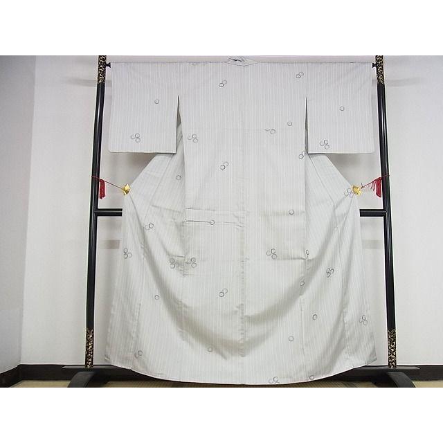 平和屋-こころ店□極上 お召 丸文 やまと誂製 正絹 逸品 KAAA1363kk4  