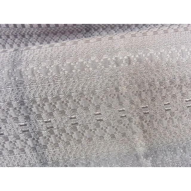 平和屋本店□極上 染色作家 斉藤三才 道行コート 単衣 格子 ロング丈  