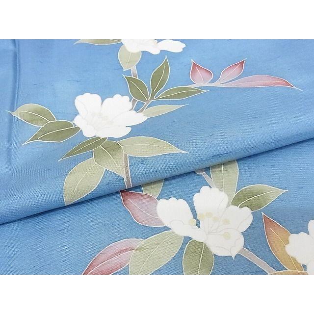 平和屋-こころ店□極上 本加賀友禅作家 成竹登茂男 訪問着 白山紬地 枝  