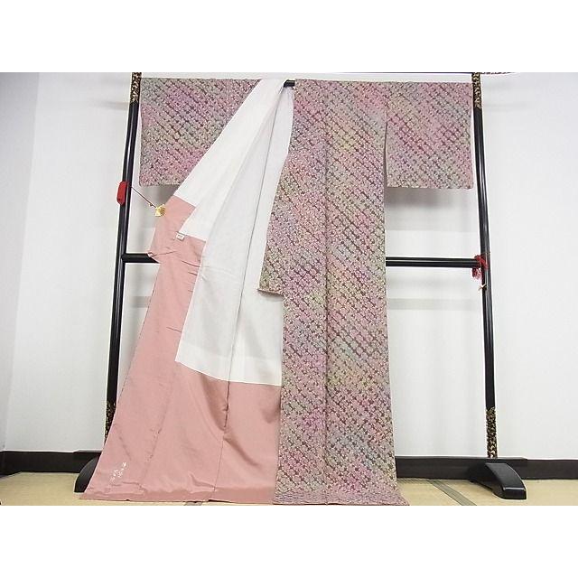 平和屋-こころ店□極上 菅原工房 菅原結作 漢方染紬 総絞り 証紙付き  