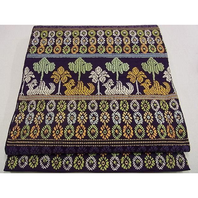 平和屋本店□極上 龍村平蔵製 本袋帯 島いちご 逸品s6859 : s6859  