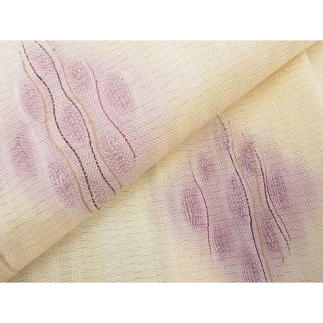 平和屋本店□極上 夏物 十日町 名門青柳謹製 櫛引織 赤城紬 草木染