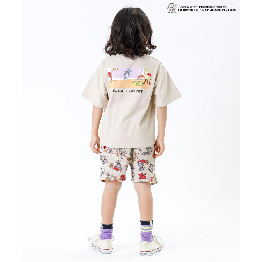 子供服 キッズ トムとジェリー ショートパンツ ハーフパンツ 短パン エフオーキッズ F.O.KIDS トムとジェリーコラボ 総柄ハーフパンツ IV 223024｜peace5｜08