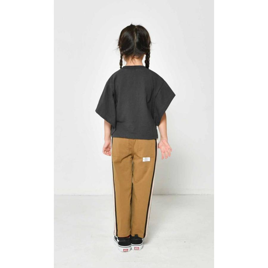 S M レディース 子供服 キッズ ジュニア Tシャツ ACDC ヒップホップ 半袖 チュニック アメカジ 女児 女の子 ニードルワークス 天竺リメイク風Tシャツ 2124208｜peace5｜02