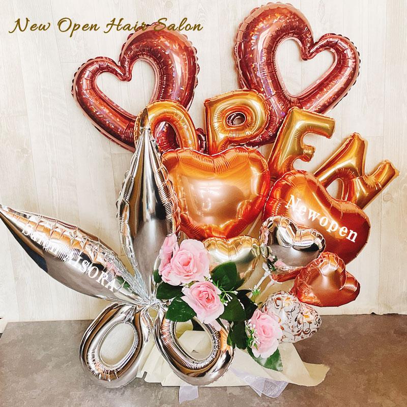 バルーンギフト 美容院 周年祝い ハサミ ギフト オープン 開店祝い