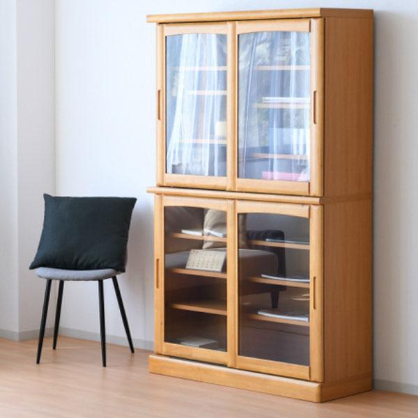 開店祝い 本棚 幅105cm 扉付 大容量 日本製 書棚 ガラス 完成品 書斎 木製 モダン シンプル 扉 ガラス 家具 即発送可能 Www Doctor Plan Com