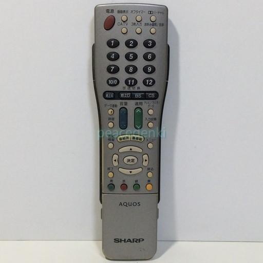 中古】テレビ リモコン SHARPシャープ AQUOS アクオス GA417WJSA ※左右