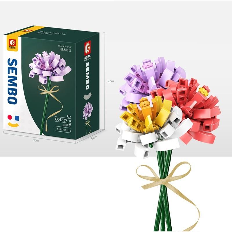 レゴ互換 新作続 ブロック Lego エキスパート 枯れない花 6タイプ 1本 フラワー ギフト 花束 アクセサリー プレゼント フラワーブーケ おすすめ カップル