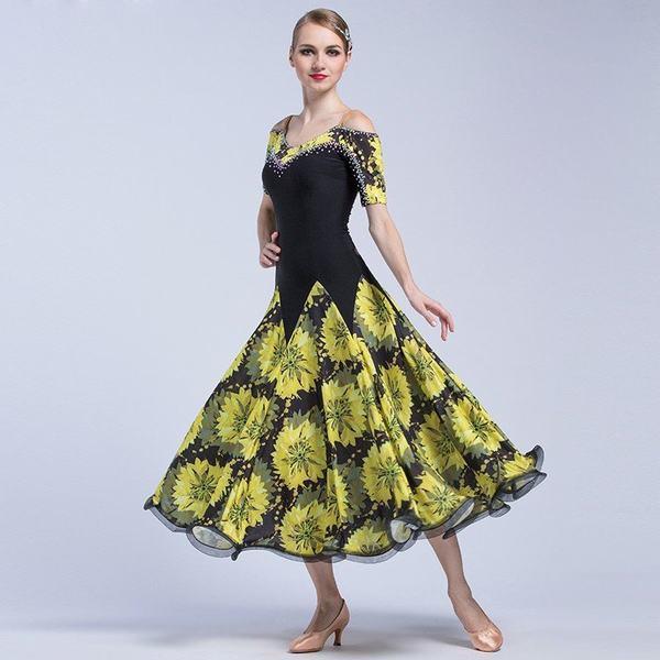人気が高い 社交ダンス ワンピース 競技会 モダンドレス インターナショナルダンス ワルツ ダンス服 レディース 全品送料無料 Zoetalentsolutions Com