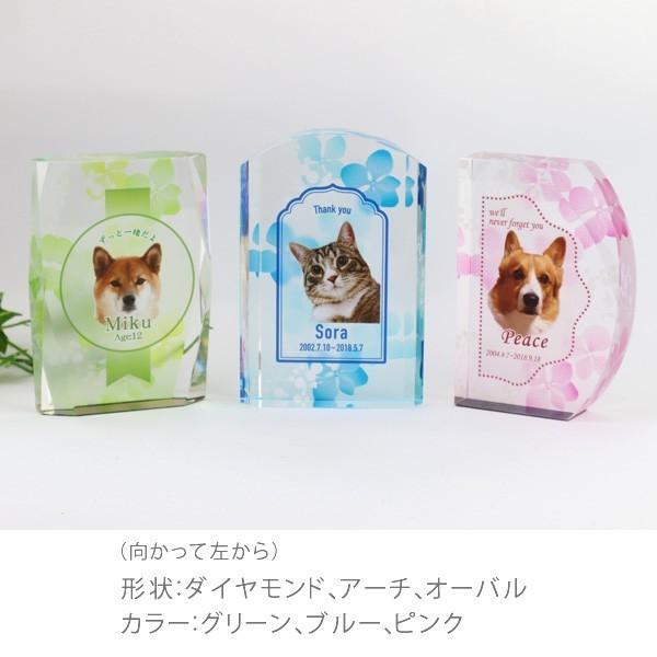 ペット位牌 クリスタルガラス　ハーバリウム風 カラー印刷　ダイヤモンド かわいい　きれい_8