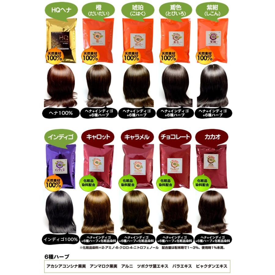ヘナ 白髪染め 男性用 女性用 男女兼用 送料無料 お好きなエムズヘナ