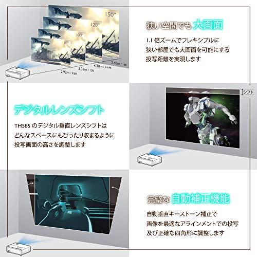 BenQ TH585 フルHD・DLPプロジェクター (3,500ANSIルーメン/低遅延 