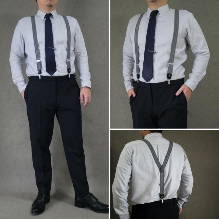 サスペンダー メンズ ザ・サン30mm Y型 2way mens おしゃれ ボタン
