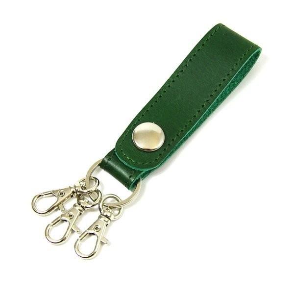 キーホルダー 本革 レザー 日本製 鍵 ループ ホックボタン ナスカン