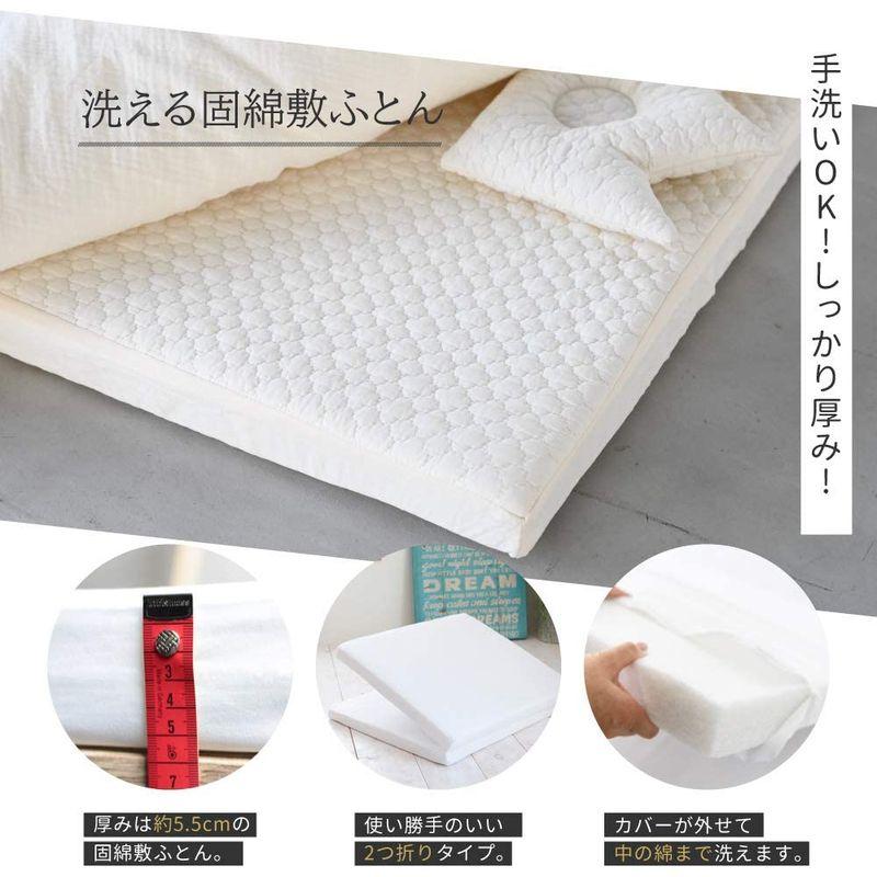 PUPPAPUPO 洗える ベビー布団セット レギュラーサイズ 5点 イブル モロッカン 70×120cm イブル モロッカン 綿100% イブル モロッカン 洗える ベビー布団セット レギュラーサイズ 5点 70×120cm 綿100% 　 掛けふとん 敷きふとん まくら