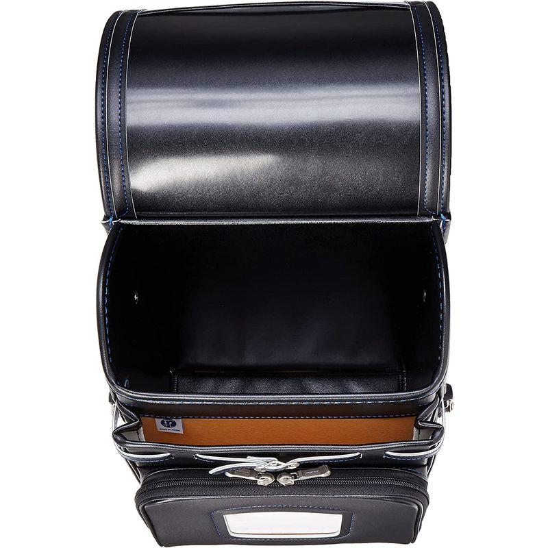 【新品 送料込み】 ムラセカバンコウ ランドセル 人工皮革ランドセル ボルカ キッズ AB720-022 ブラック/マリンブルー 【DG1224569948】(44020円)