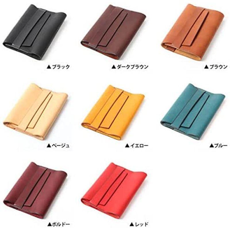 sin leather ブックカバー ミネルバボックス 高級 本革 文庫本サイズ 日本製 レッド