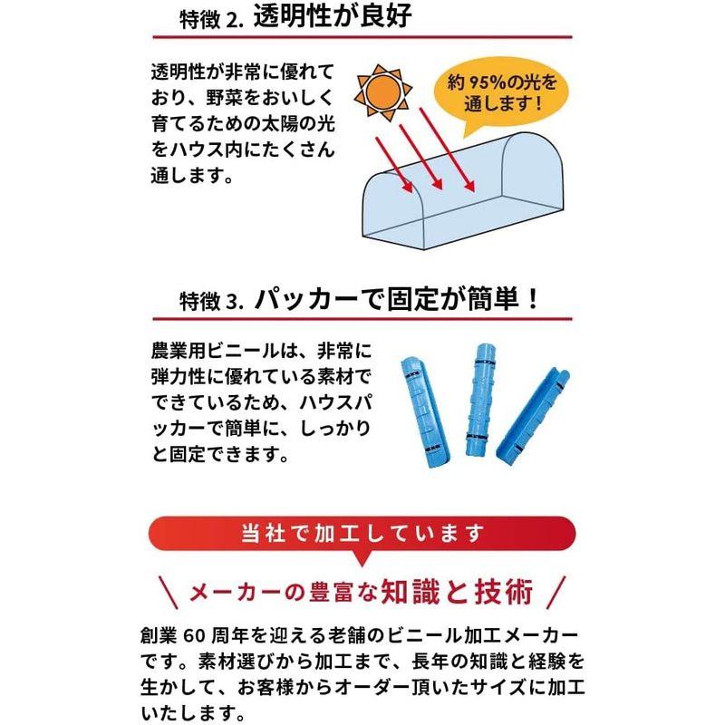 美品 daim 日本製 屋根用 ハウスビニール 厚み0.1mm 幅700cm 長さ15m 3間×6間用 無滴透明 中継加工 ビニール温室 温室用ハ 【I1832345899】(10528円)