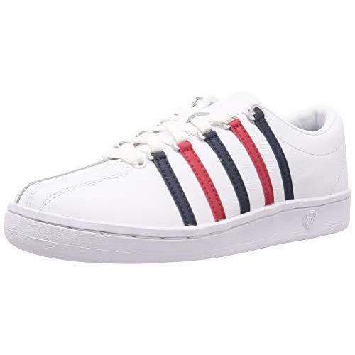 21年ファッション福袋 スニーカー ケースイス K Swiss ケースイス クラシック Cm 27 5 ホワイト ドレスブルー リボンレッド シューズ