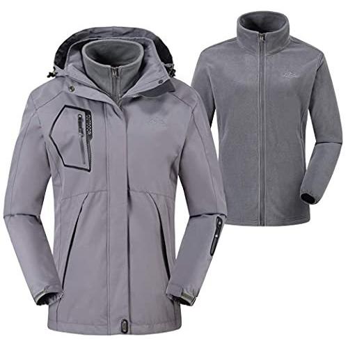 かわいい マウンテンパーカー 裏フリース ジャケット アウトドア レディース Gopune ウインドブレーカー 3 アウターウェア ダッフルコート