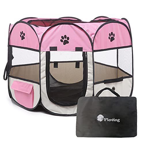 超激安 Flovingペットサークル 折りたたみ ペットフェンス 犬 猫ケージ八角形 子犬プレイペン 猫プレイサークルペット 大注目 Turningheadskennel Com