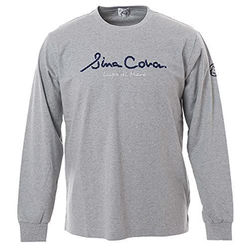 最新人気 シナコバ ｔシャツ メンズ 長袖 綿100 40番双糸 天竺 ロングスリーブ ロンｔ ウレタン刺繍 ロープ 2120 杢グレー M 在庫一掃最安挑戦 Heinlenfollmer Com