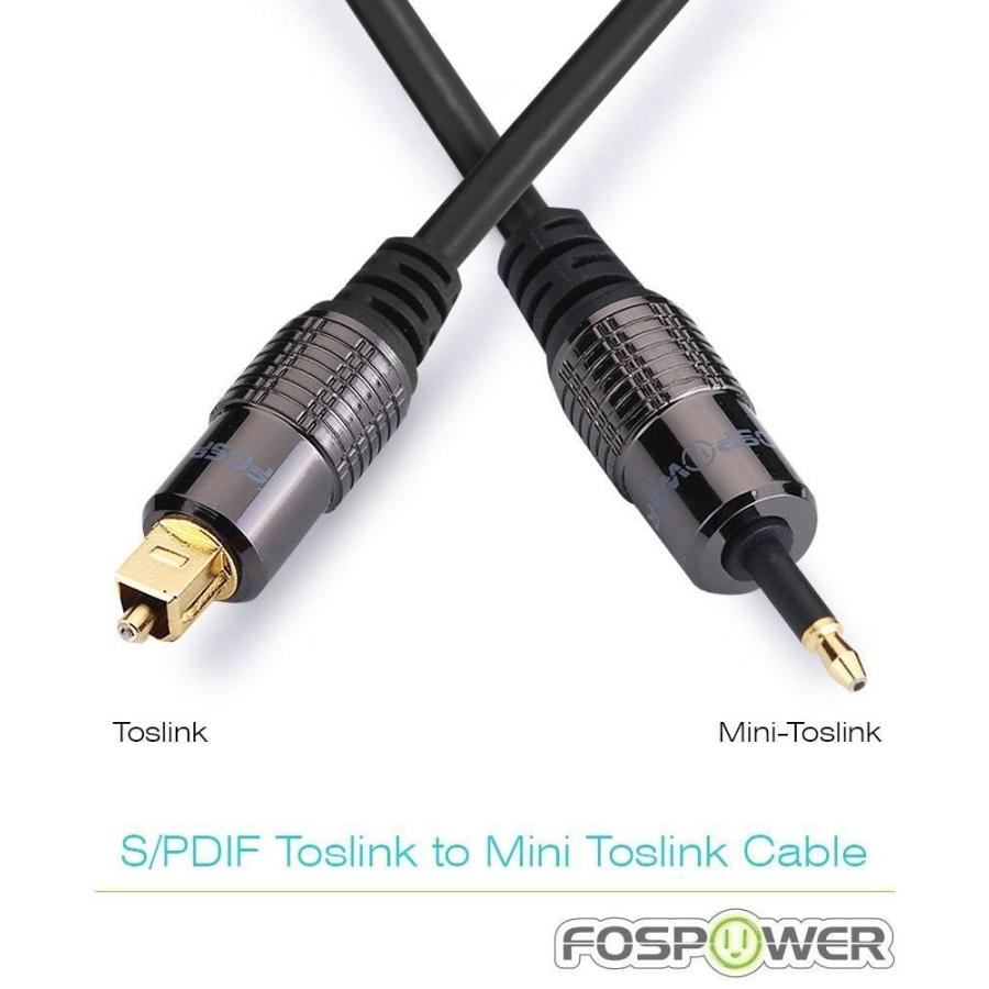 Fospower 0 9m 3ft Toslink トスリンク ミニ 光デジタルオーディオ S Pdif ケーブル 角型ー丸型 24k金メッキプラグ 金属端子 ストレインリリー B01n39onph Peaces Shop 通販 Yahoo ショッピング