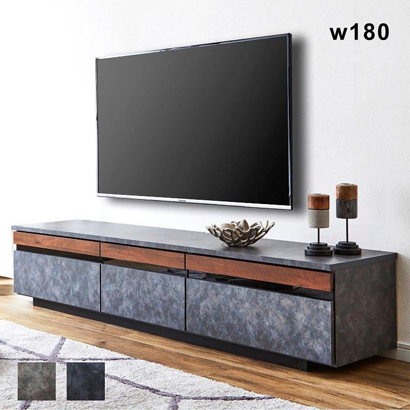【爆買】テレビ台 幅180cm グレー 完成品 おしゃれ 北欧 大川家具 テレビボード ローボード 収納付